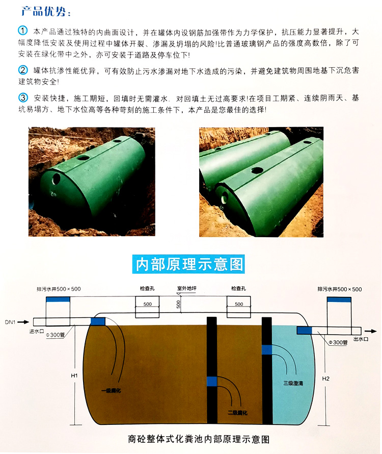 获嘉玻璃钢化粪池